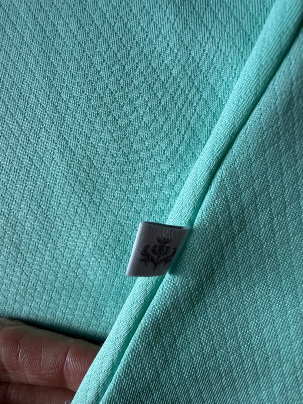 Lady Hagen Mint Green Polo-Style Short Sleeve Top - Picture 2 of 8